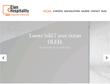 Tablet Screenshot of elan-hospitality.fr